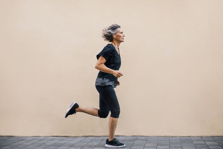 How to start running: Woman running outside 