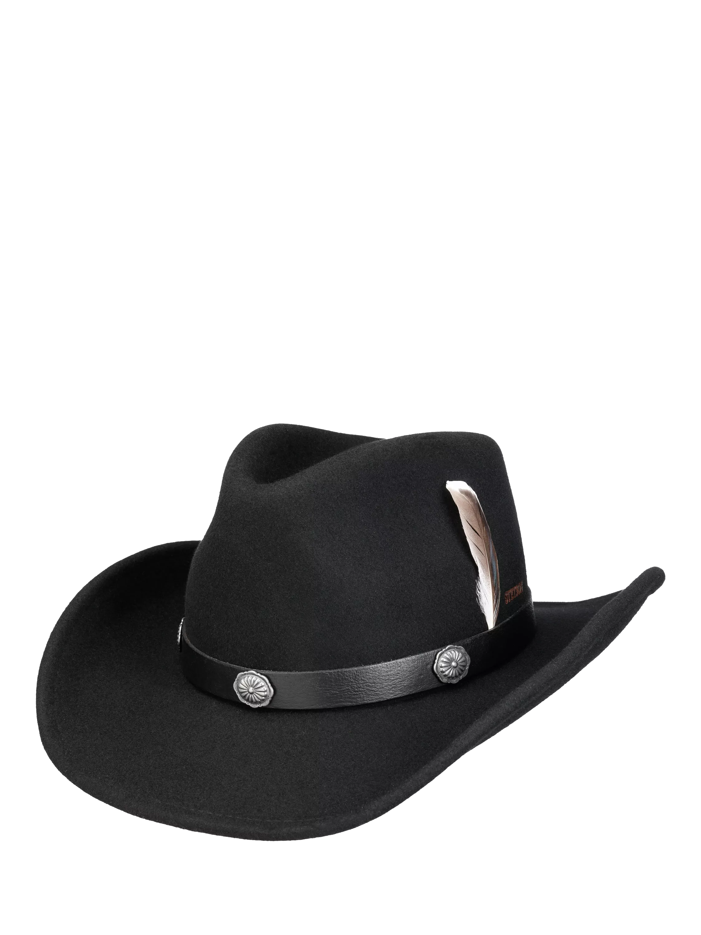 Stetson Wool Western Hat, Black