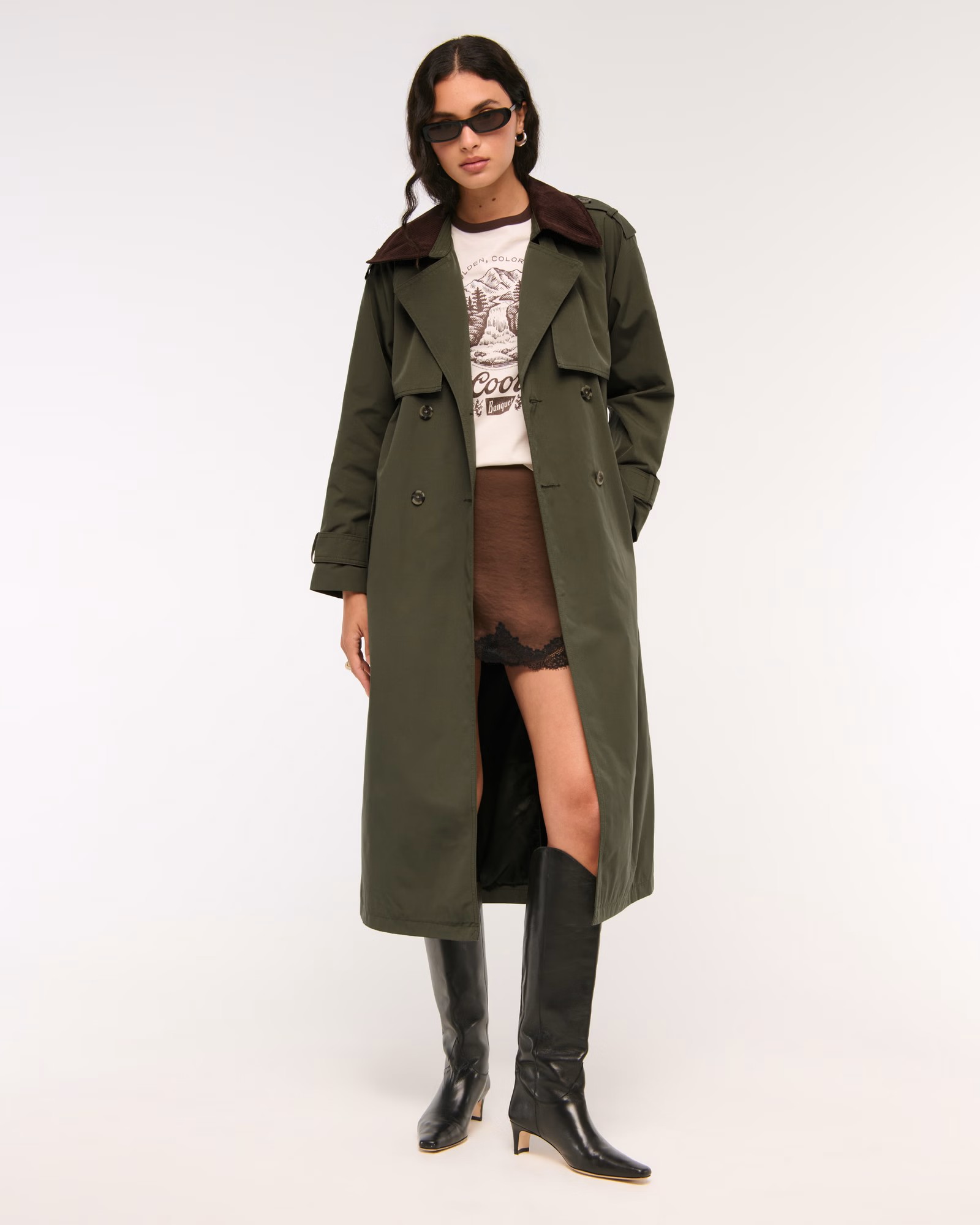 Oversized Cotton Trench Coat