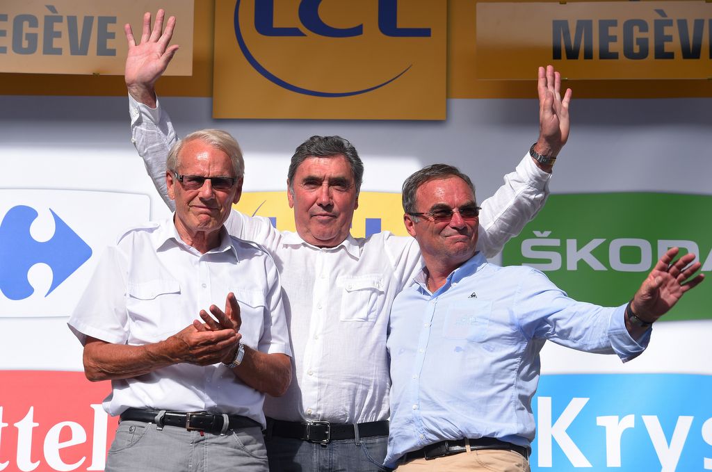 Jan Jansen, Eddy Merckx and Bernard Hinault were honoured during the Tour