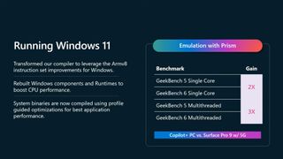 Slide from Microsoft's Introducing the Next Generation of Windows on Arm presentation