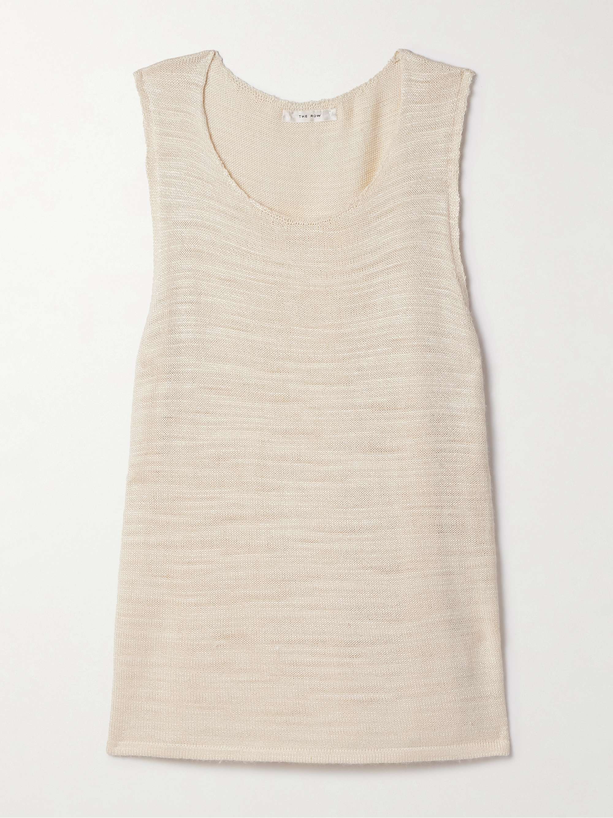 Juyah Open-Knit Silk Tank