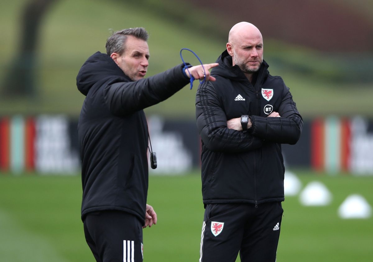 Albert Stuivenberg (left) has left his role as assistant coach to the Wales national team.