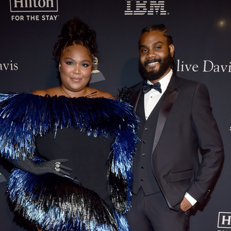 Lizzo and Myke Wright attend the Pre-GRAMMY Gala  GRAMMY Salute to Industry Icons Honoring Julie Greenwald and Craig Kallman on February 04, 2023 in Los Angeles, California