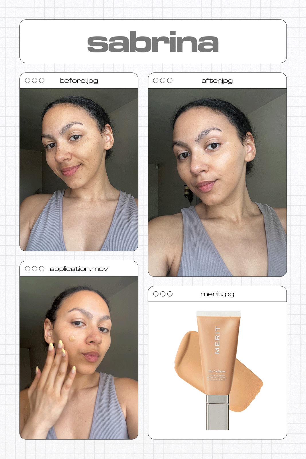 Editors test Merit tinted mineral sunscreen