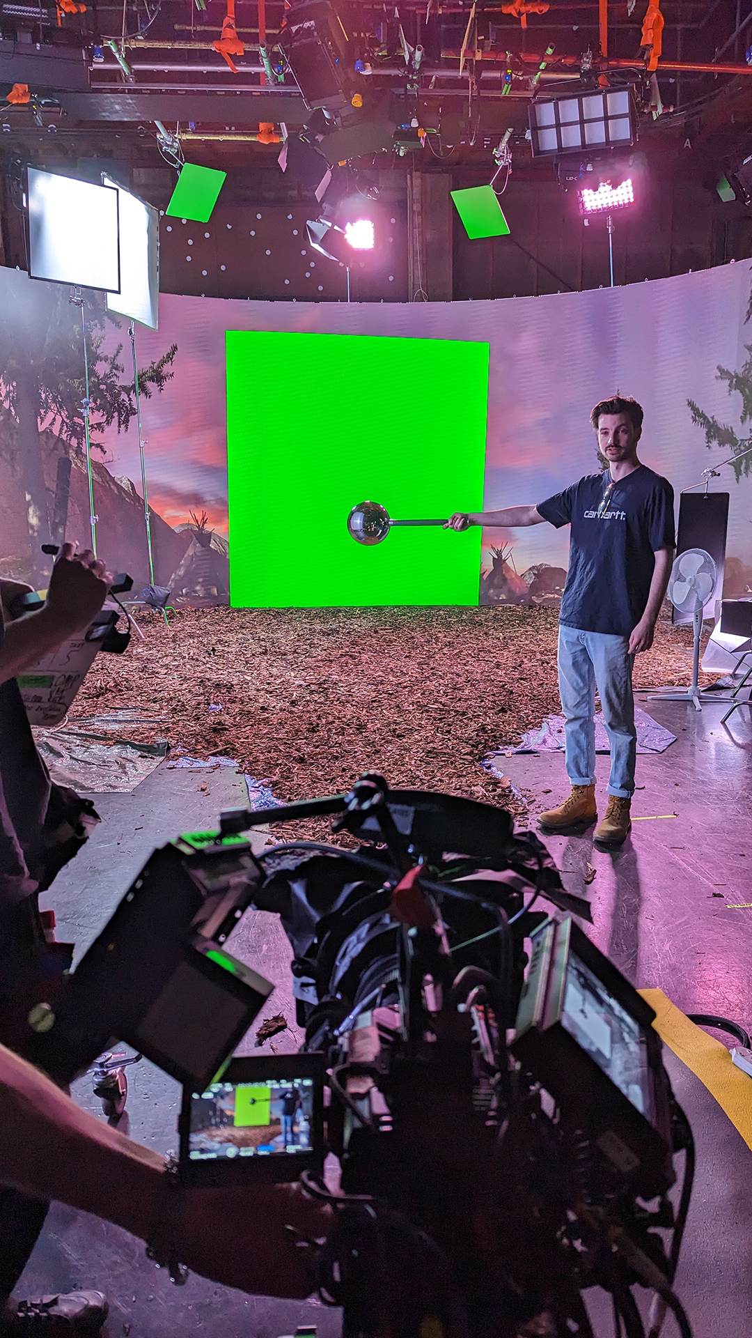 NFTS - shots of people at the school creating games and films