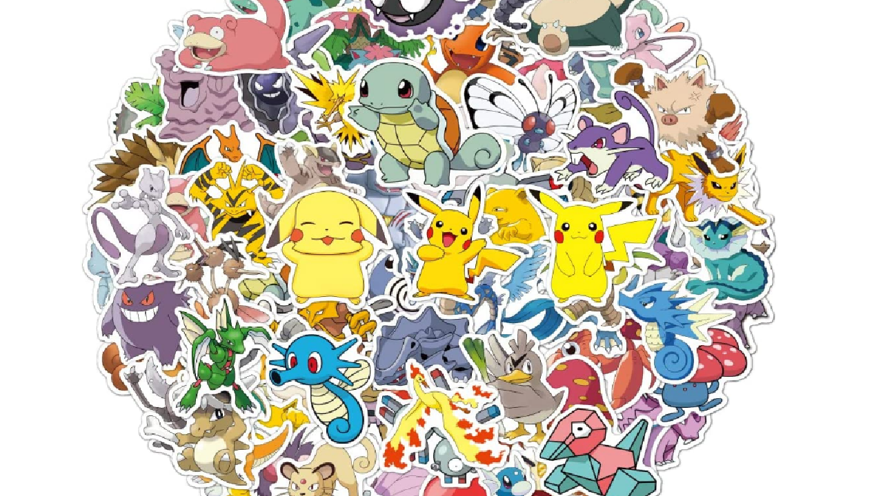 Pokemon stickers on amazon.