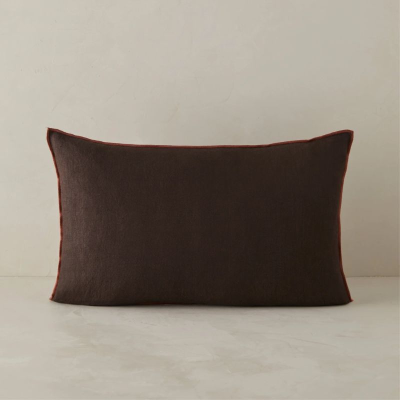 brown lumbar cushion