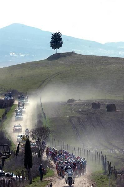 The strade bianche provides a glimpse of cycling's past.
