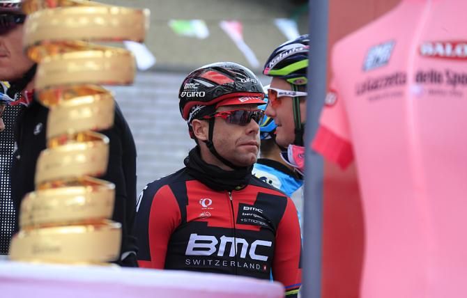 Cadel Evans (BMC) at the start of stage 3