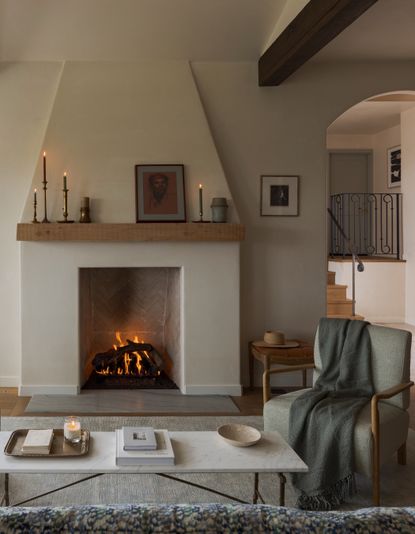 Modern farmhouse fireplace ideas - 10 ways to add warmth | Livingetc