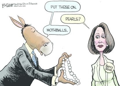 Political cartoon U.S. Democrats Nancy Pelosi