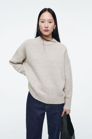 Chunky Wool Crew-Neck Jumper