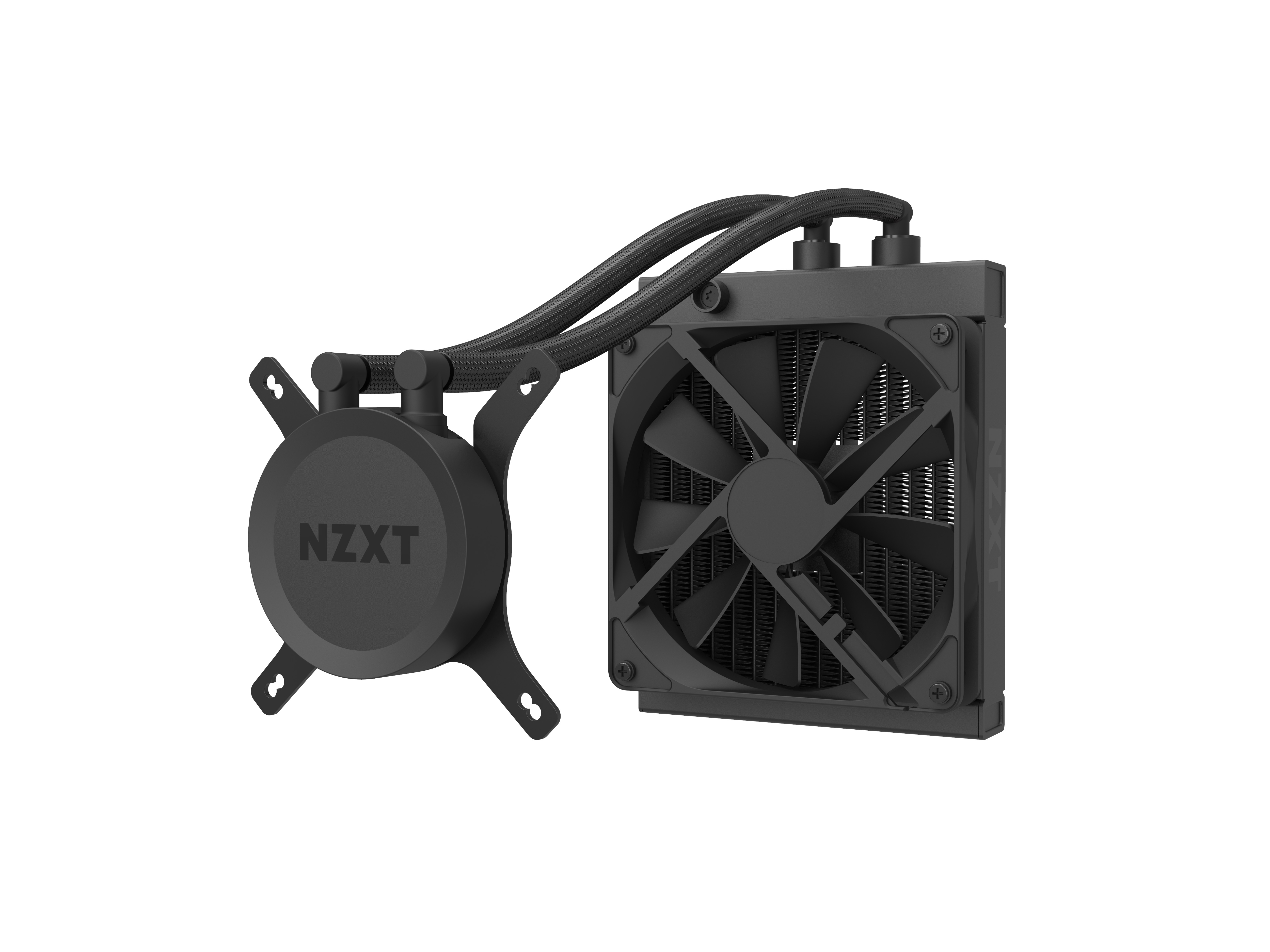 AIO-køler monteret i NZXT H1-kabinet