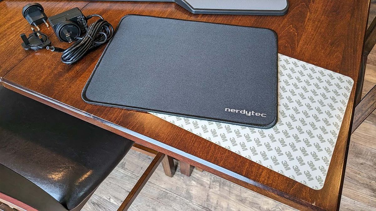 NerdyTec Couchmaster Cycon2 mousepad and adhesive.