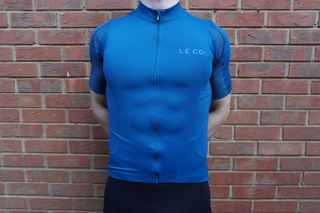 Male cyclist wearing the Le Col Hors Categorie jersey