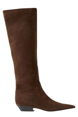 Khaite Marfa suede knee boots