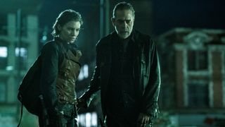 Lauren Cohan and Jeffrey Dean Morgan in The Walking Dead: Dead City