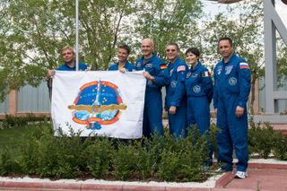 Expedition 40/41 Outside Korolev Museum