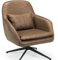 Julian Bowen Bowery Faux Leather Swivel Chair: £329Now £279 at Very