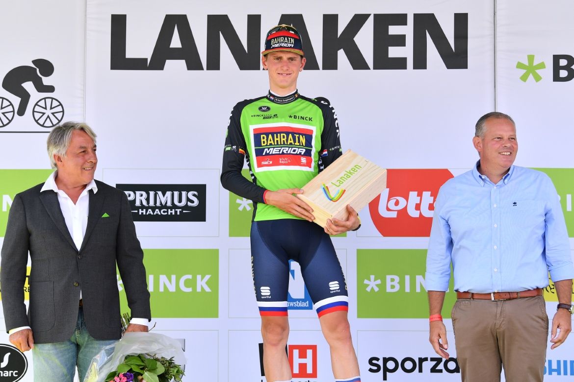 Matej Mohoric (Bahrain-Merida) kept the race lead