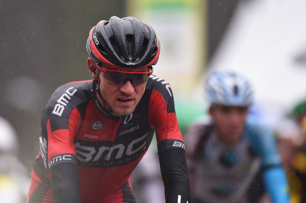 Tejay van Garderen (BMC) after a wet day of racing