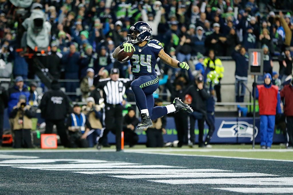 Thomas Rawls #34 of the Seattle Seahawks.