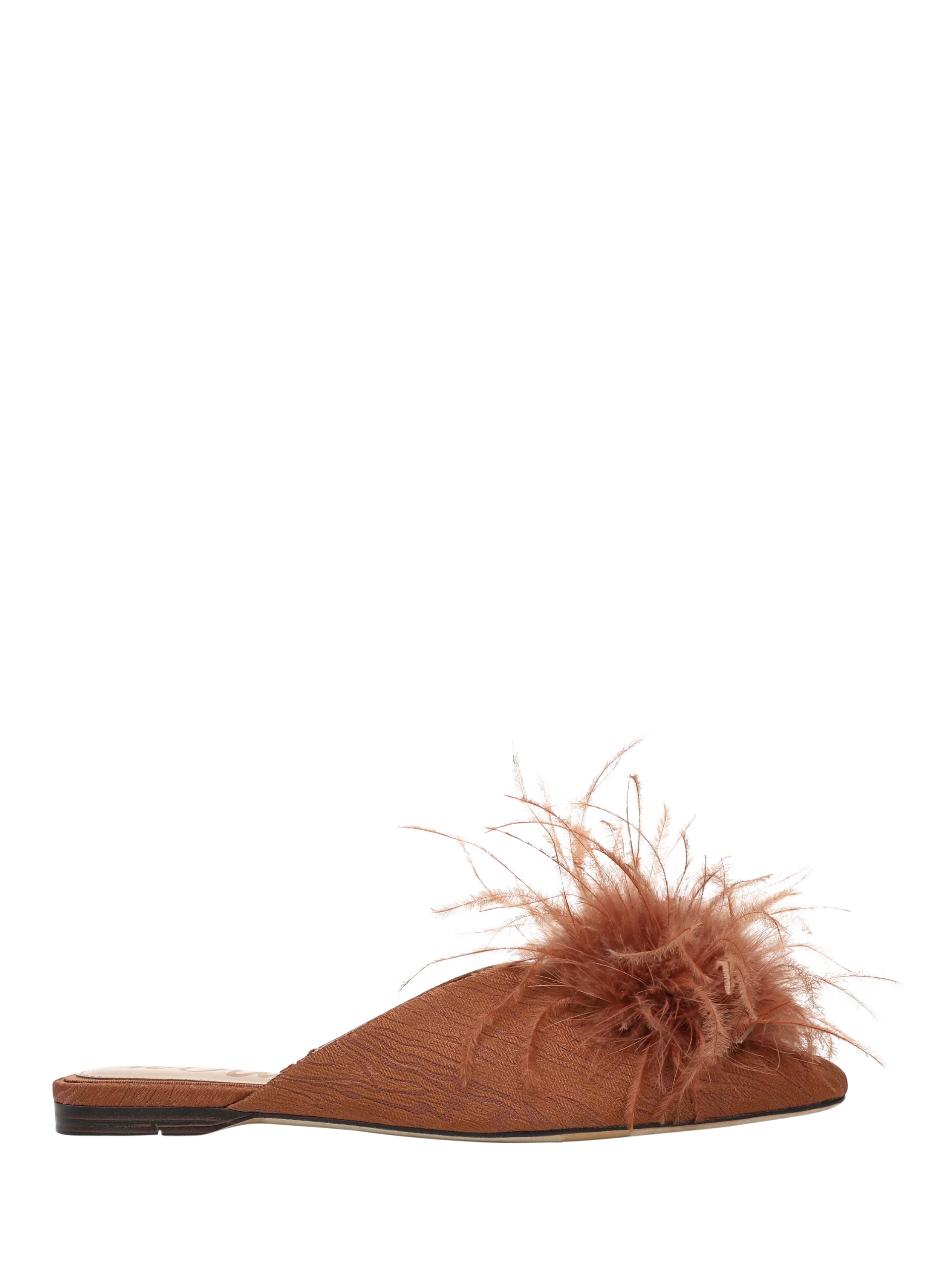 Sam Edelman Khai Feather Mules, Black