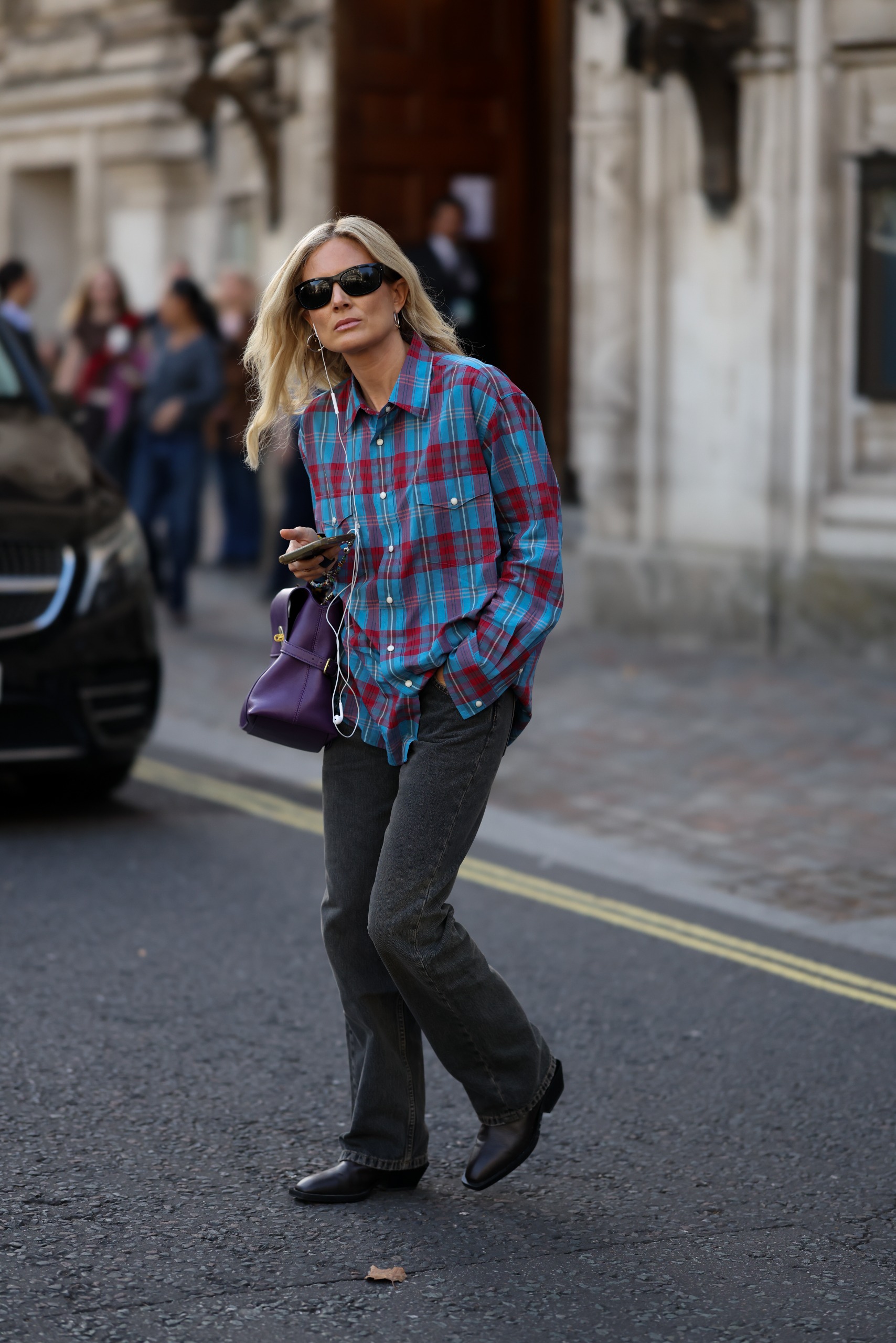 Flannel shirt street style outfit