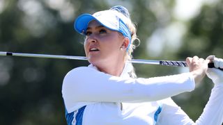 Charley Hull at the 2021 Solheim Cup in the USA