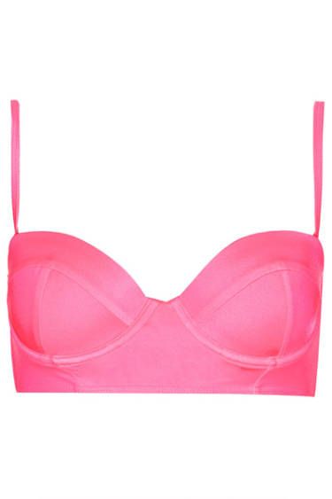 topshop pink bikini top