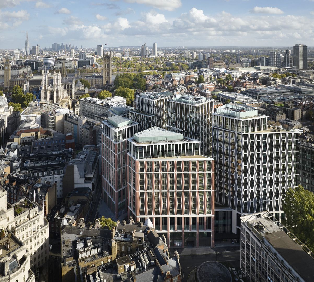 The Broadway aerial shot