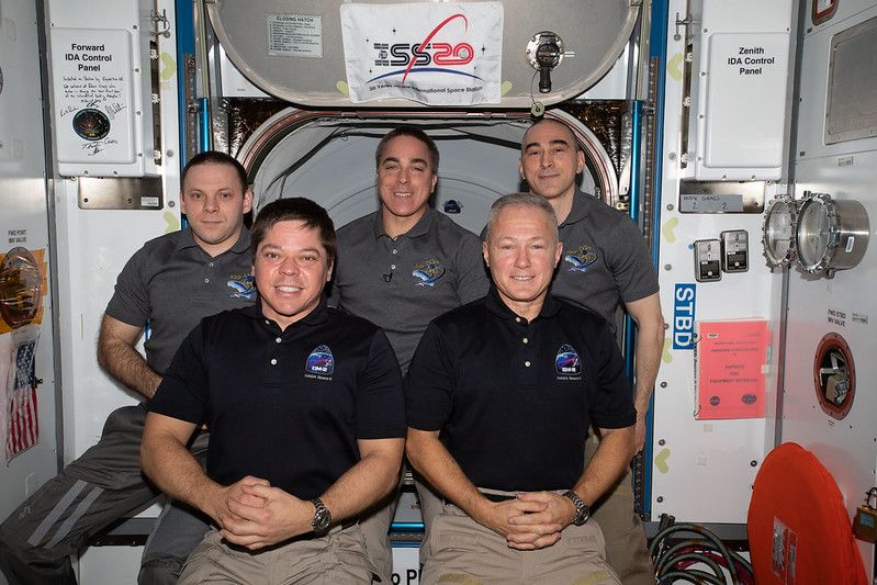 expedition 63 final crew photo