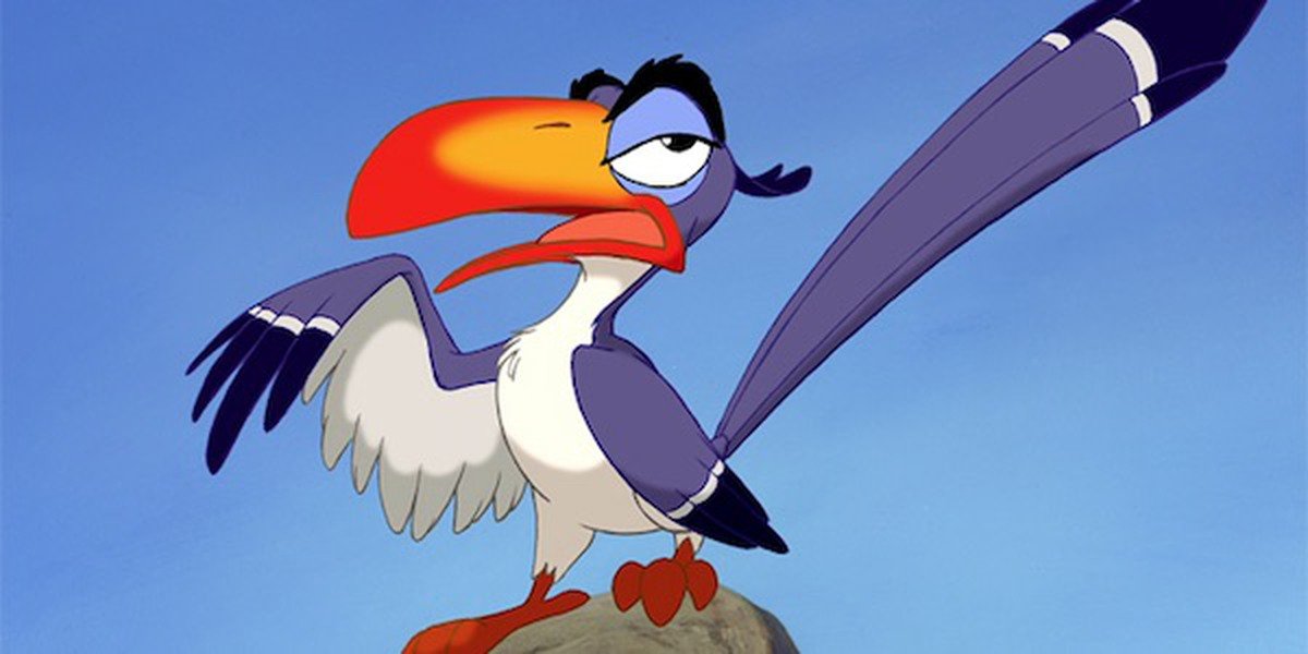 Rowan Atkinson as Zazu in The Lion King