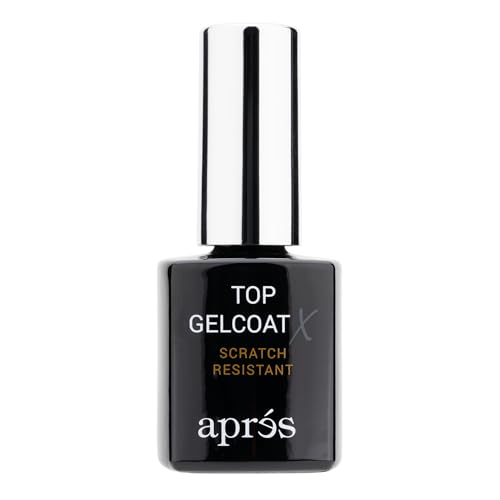 Apr&amp;Eacute;s Top Gelcoat X - 15ml - Scratch Resistant Gel Nail Polish Soak Off Top Coat Glossy Finish