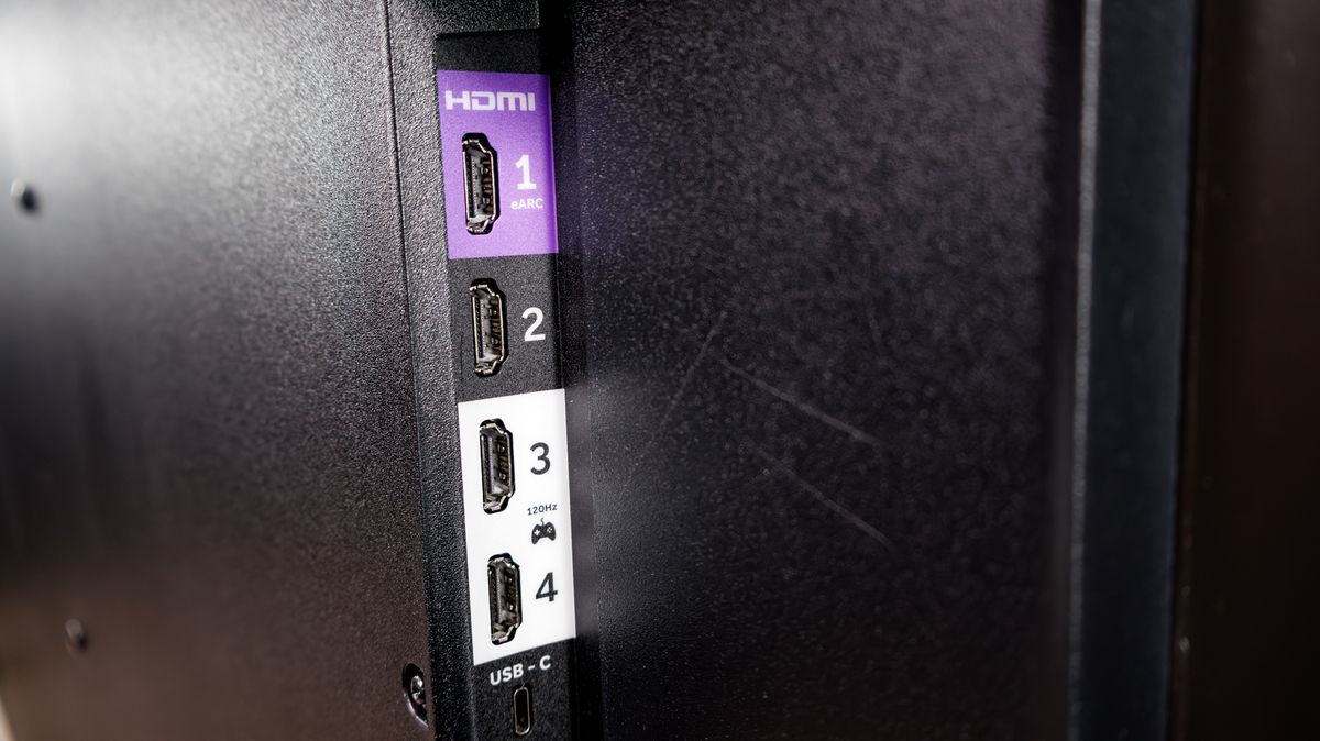HDMI ports on the Roku Pro Series OLED TV