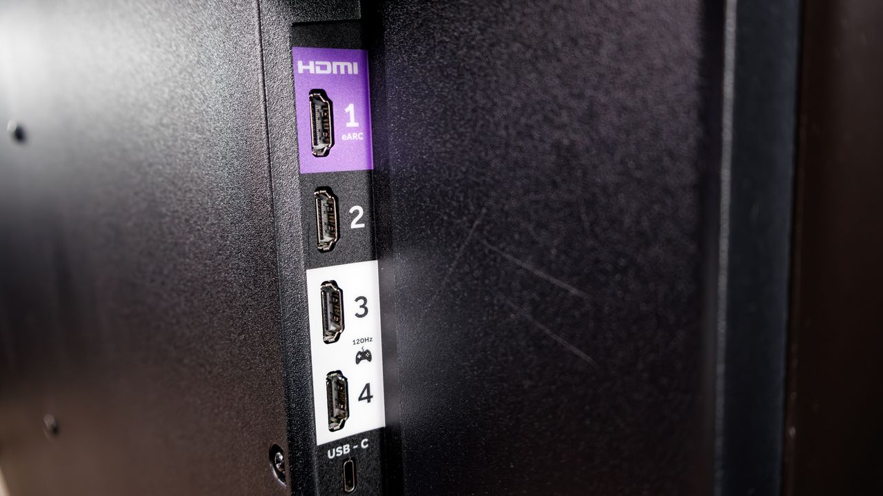 HDMI ports on the Roku Pro Series OLED TV