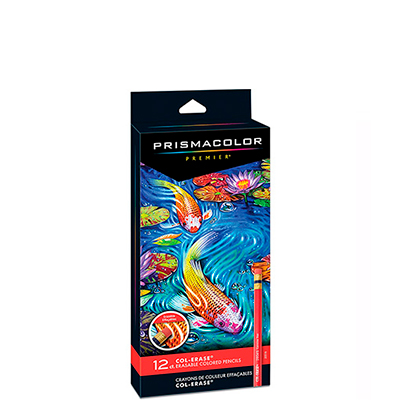 Product shot of Prismacolor Erasable Colored Pencils, one of the best coloured pencils