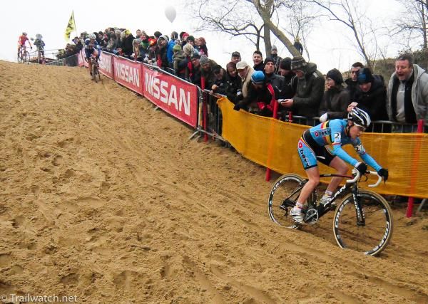Sanne Cant (Belgium) was cheered on by the Belgian crowd
