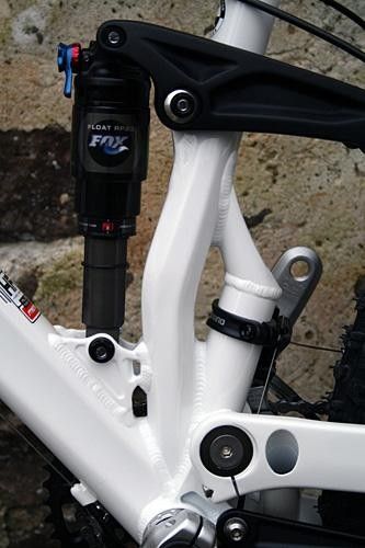 Merida's One-Five-O 3800-D has a Fox RP23 shock.