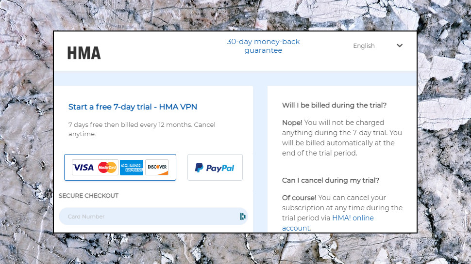 HideMyAss Payment Methods