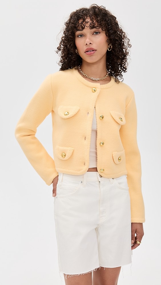English Factory Round Hem Cardigan