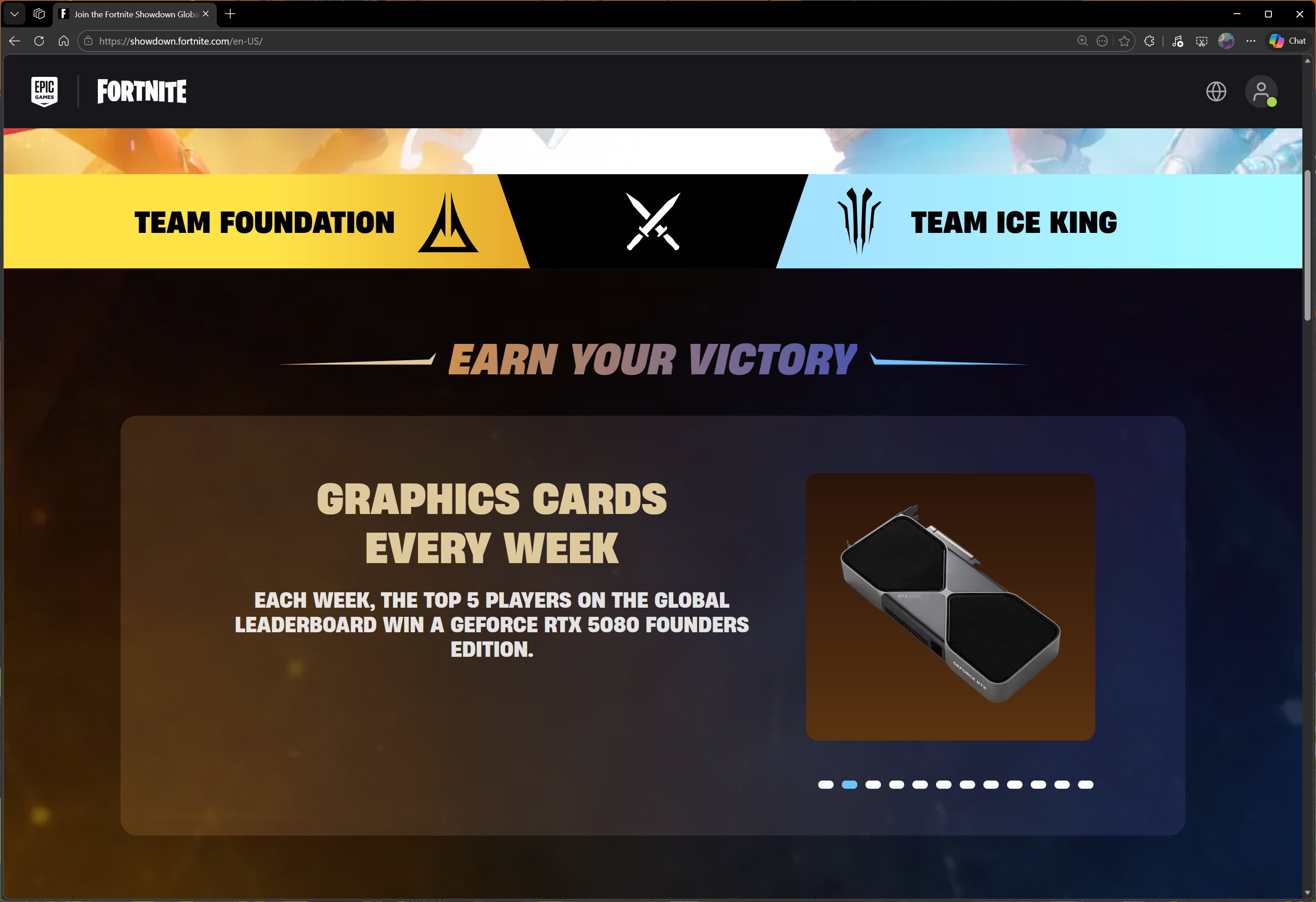 Fortnite: Showdown rewards