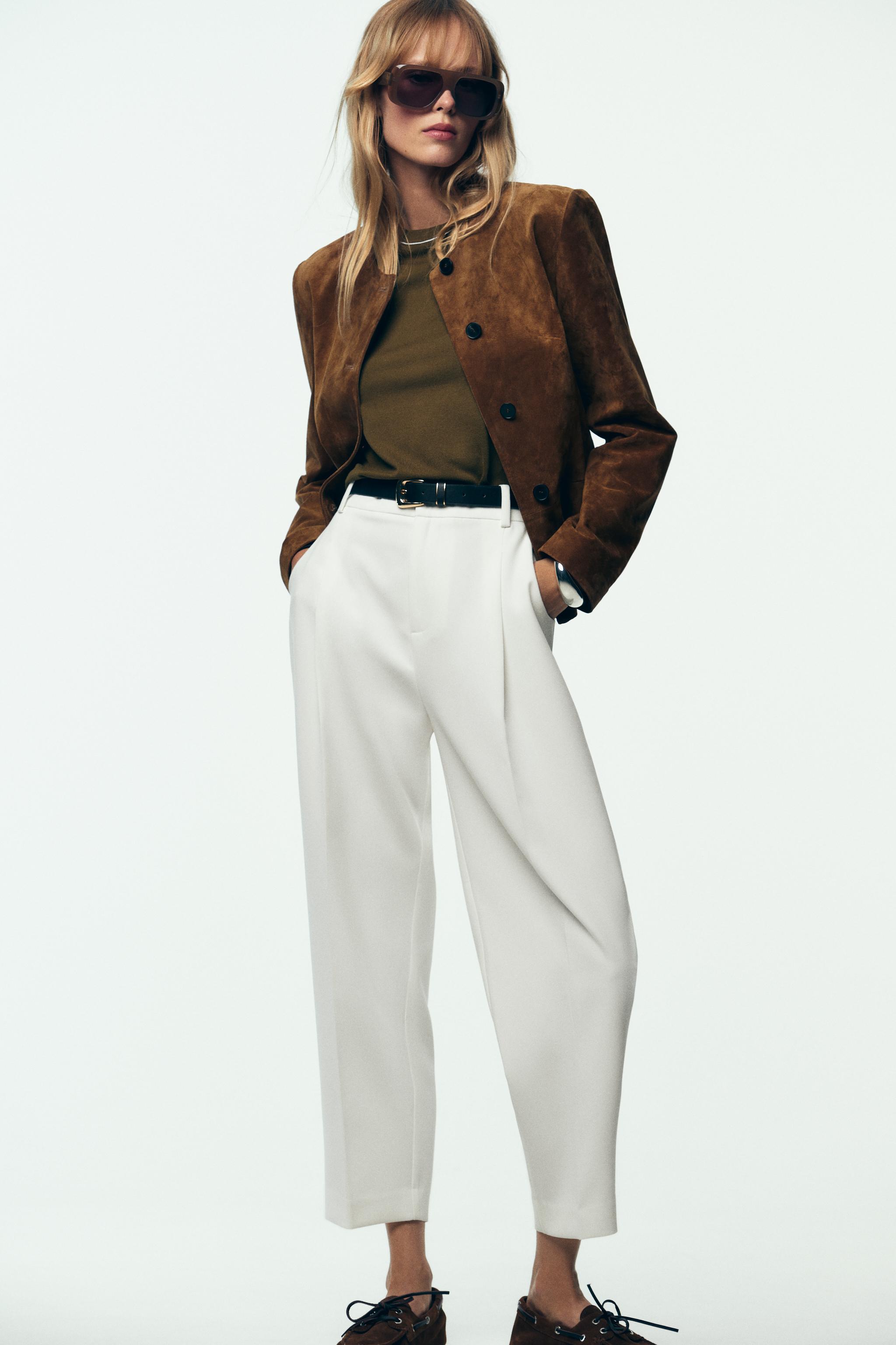 Belted Pleated Pants
