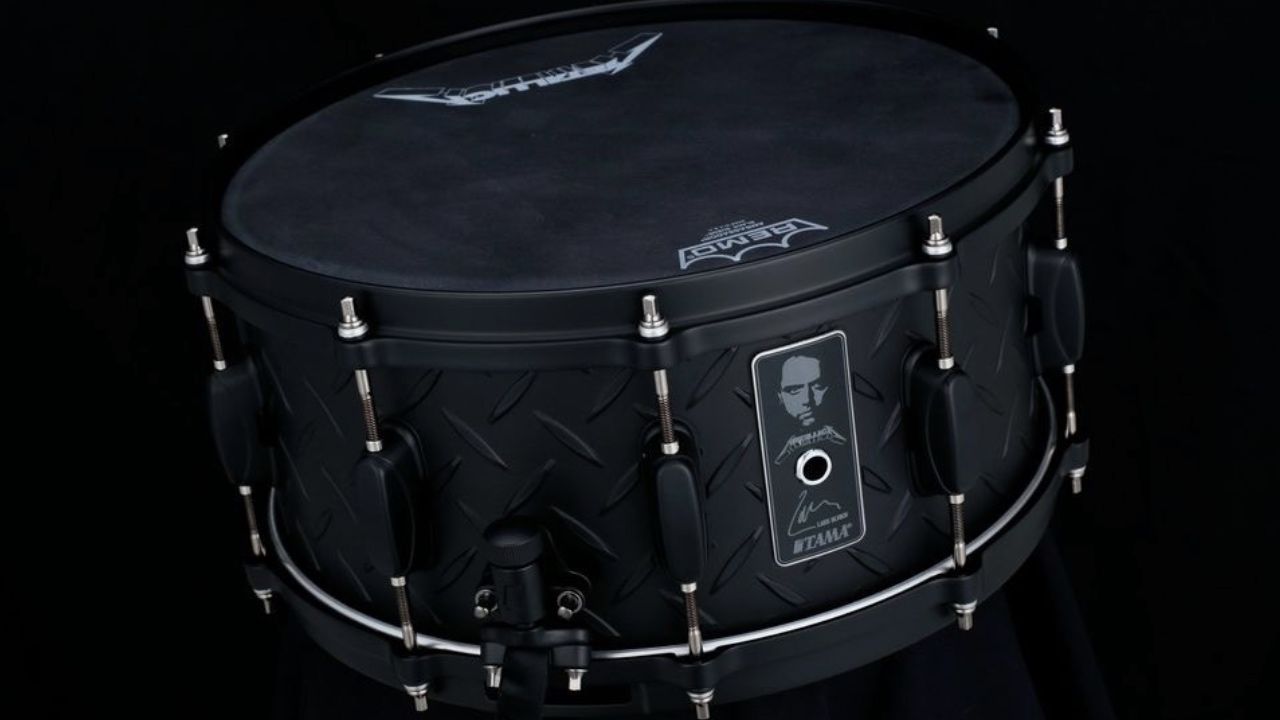 Tama Ltd Edition Lars Ulrich Black Album Signature Snare