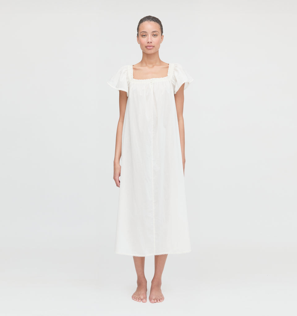 The Therese Nightgown - Soft Ivory