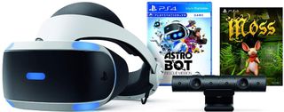 PSVR headset with Astro Bot and Moss bundle