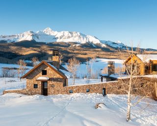 Hilary Swank's rustic modern home in colorado