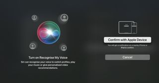 tvOS 16's Recognize my Voice feature with Siri