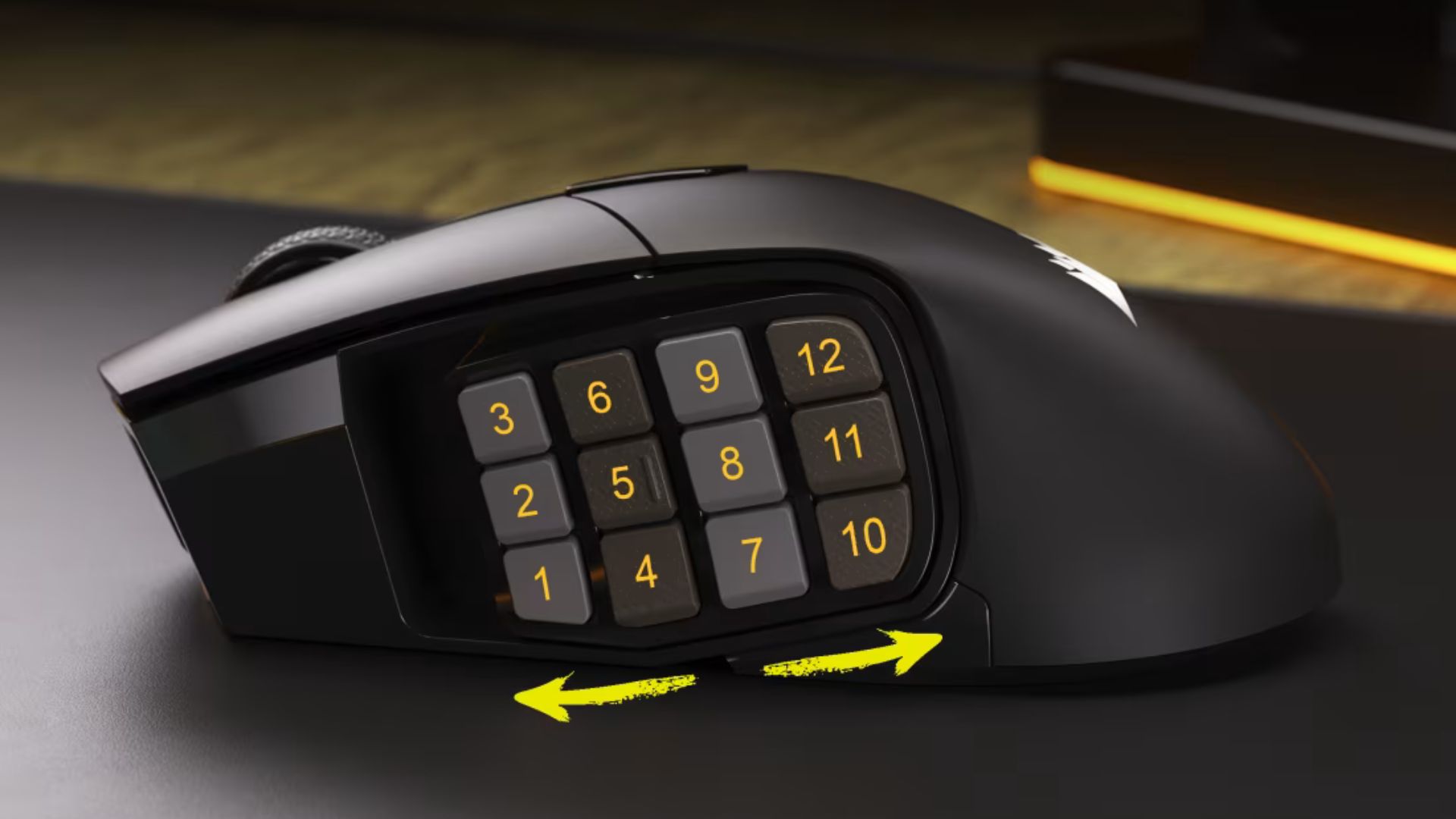 The Corsair Scimite Elite Wireless SE gaming mouse